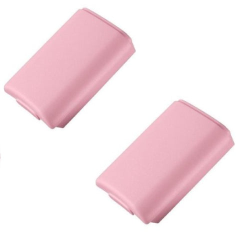 Battery back cover for Microsoft Xbox 360 wireless controllers shell - 2 pack pink | ZedLabz