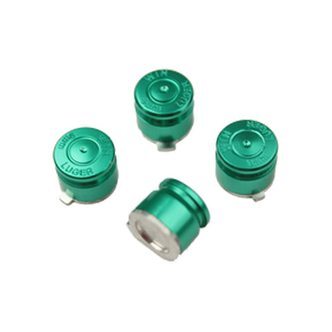 Aluminium Metal Bullet Button Set For Xbox 360 Controllers - Green | ZedLabz
