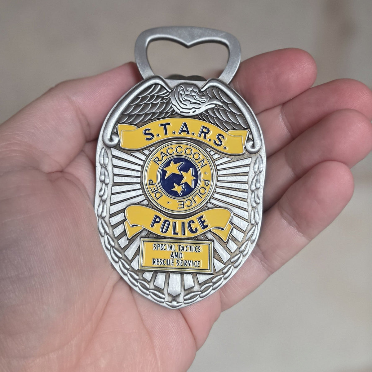 Resident Evil S.T.A.R.S. Police Badge Bottle Opener | Fanattik