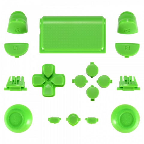 Replacement Full Button Set For 2nd Gen Sony PS4 JDM-030 Controllers - Green | ZedLabz