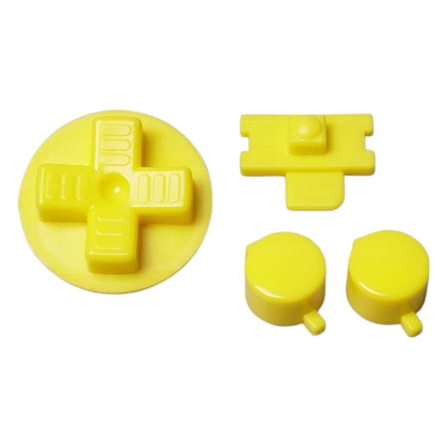Button set for Nintendo Game Boy DMG-01 console A B D-Pad Power switch replacement - Yellow | Funnyplaying