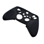 Skin grip cover for Xbox Series X controller soft silicone rubber with ribbed handle - Black | ZedLabz