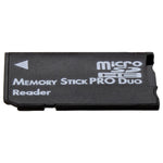 Memory card adapter for Sony PSP 1000, 2000 & 2000 handheld consoles Micro SD to MS Pro Duo - black | ZedLabz