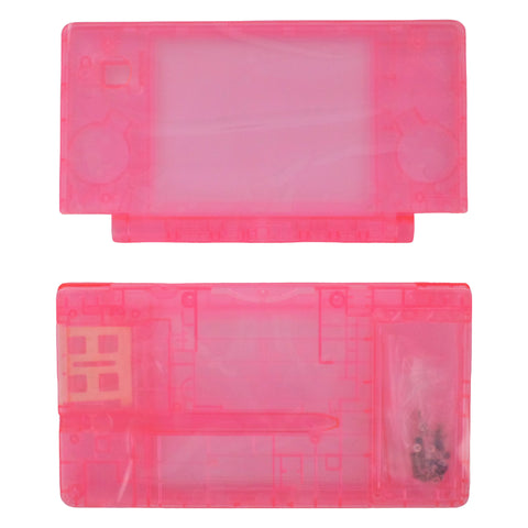 Full housing shell for Nintendo DSi console complete repair kit replacement - Clear Pink REFURB | ZedLabz