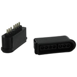 ZedLabz 7 pin female controller connector port for Nintendo Snes console - 2 pack black