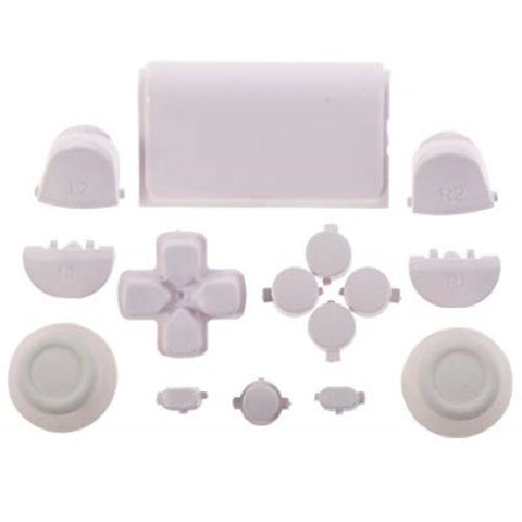 Replacement Full Button Set For 1st Gen Sony PS4 Controllers - White | ZedLabz