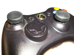 Thumbstick grips for PS3 & Xbox 360 controllers analog concave caps - 4 pack black | ZedLabz