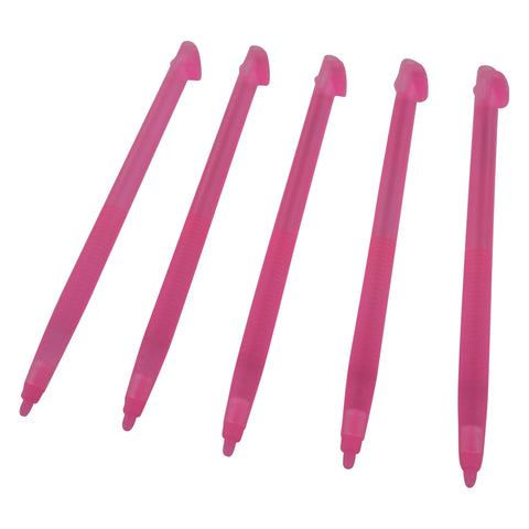 Replacement Clear Stylus For Nintendo 3DS XL - 5 Pack Pink | ZedLabz