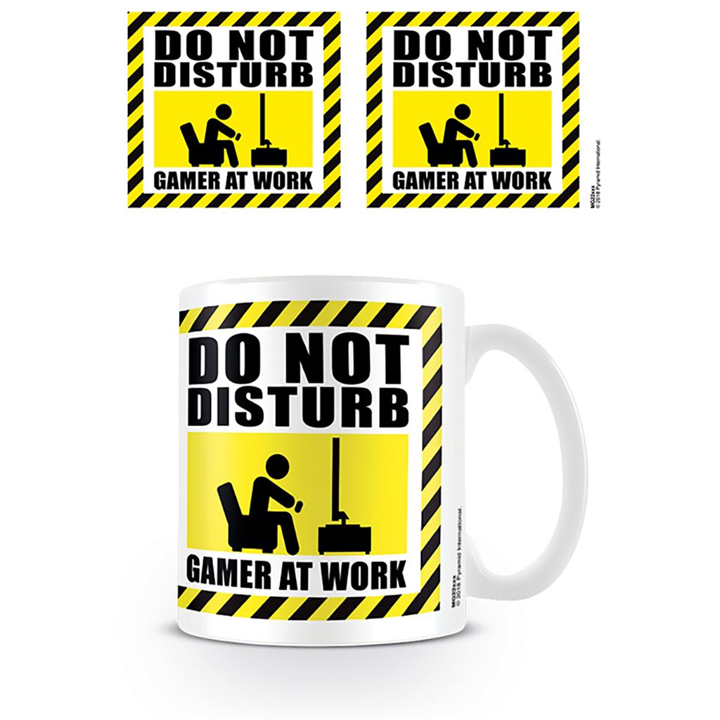 Gamer At Work do not disturb official mug 11oz/315ml white ceramic | Pyramid
