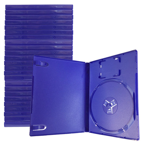 ZedLabz compatible replacement retail game disc storage case for Sony PS2 - 25 value pack - blue