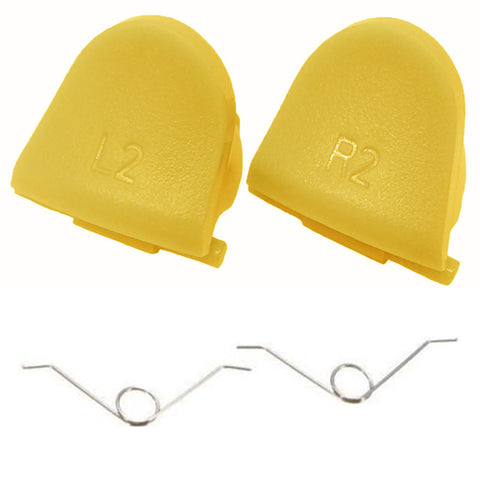 Trigger Button & Spring Set For Sony PS4 Controllers - Yellow | ZedLabz