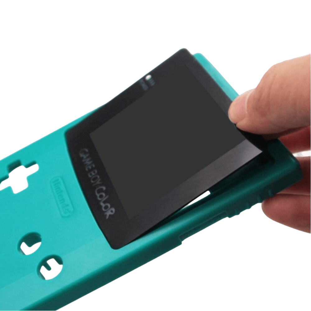 OLED laminated touch screen display for Nintendo Game Boy Color (GBC) AMOLED upgrade mod backlight kit colour changing logo | Hispeedido - 7