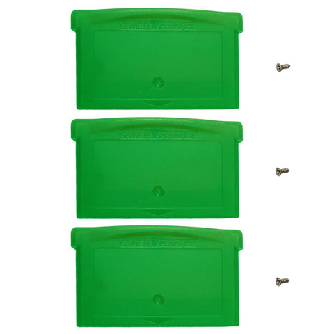 Game case for Game Boy Advance Nintendo game cartridge replacement – 3 pack solid green | ZedLabz