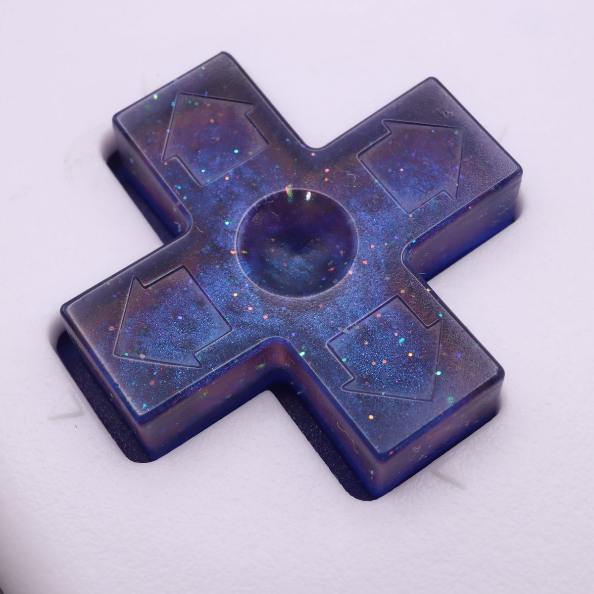 Hand cast custom resin buttons for Nintendo NES controller NES-004 (also fits Game Boy DMG-01) - Cosmic Blue | Lab Fifteen Co