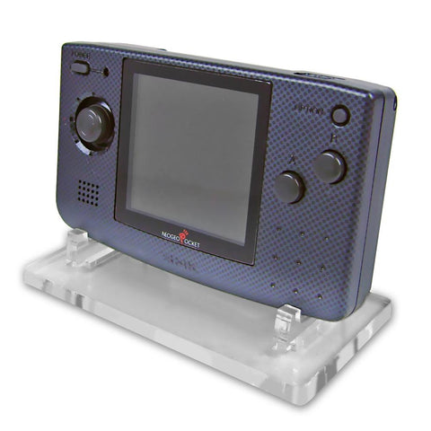 Display stand for Neo Geo Pocket handheld console - Frosted Clear | Rose Colored Gaming