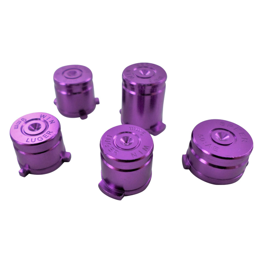 Aluminium Metal Bullet Button Set For Xbox One Controllers - Purple | ZedLabz
