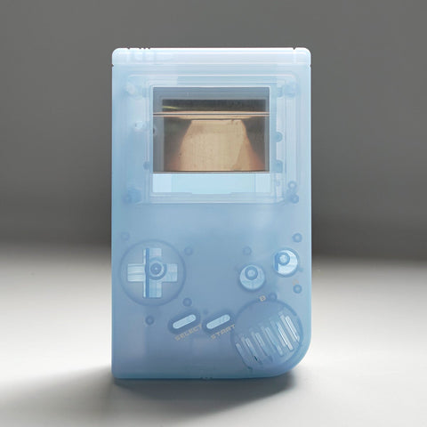 Modified IPS screen ready housing shell for Nintendo Game Boy DMG-01 console - Powder blue | Funnyplaying