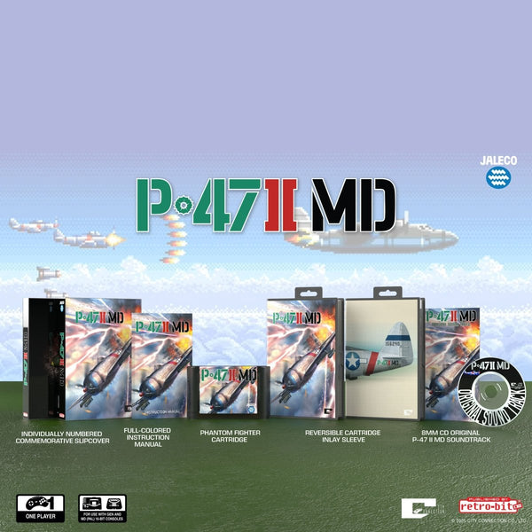 P-47 II 2 MD Collector's Edition for Sega Genesis / Megadrive Region Free | Retro-bit Publishing