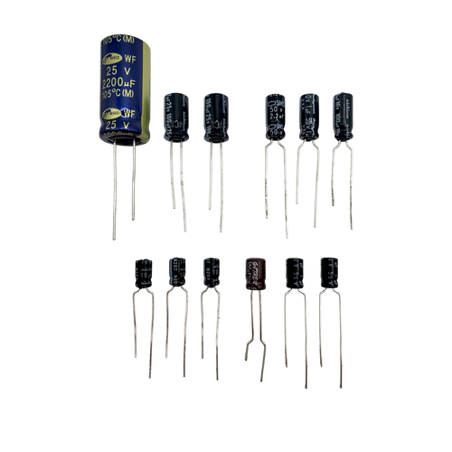 Capacitor replacement kit for Nintendo NES Front Loader mainboard & power NES-001 | ZedLabz