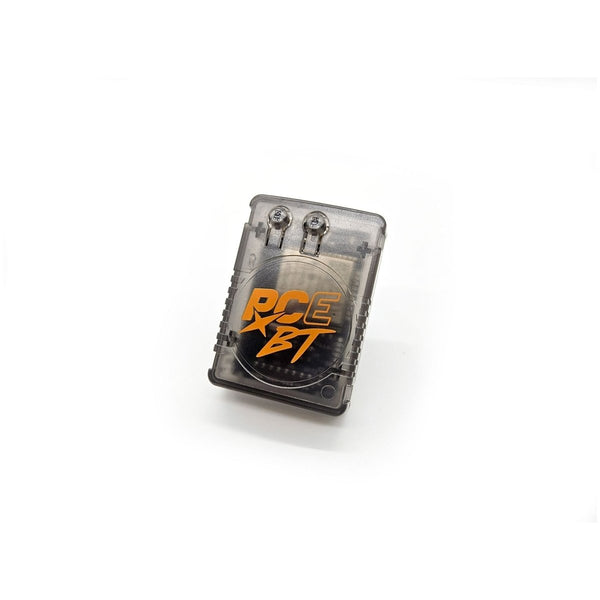 PCE BT Bluetooth controller adapter for NEC PC Engine - CoreGrafx II style Orange & Smoke black | Humble Bazooka