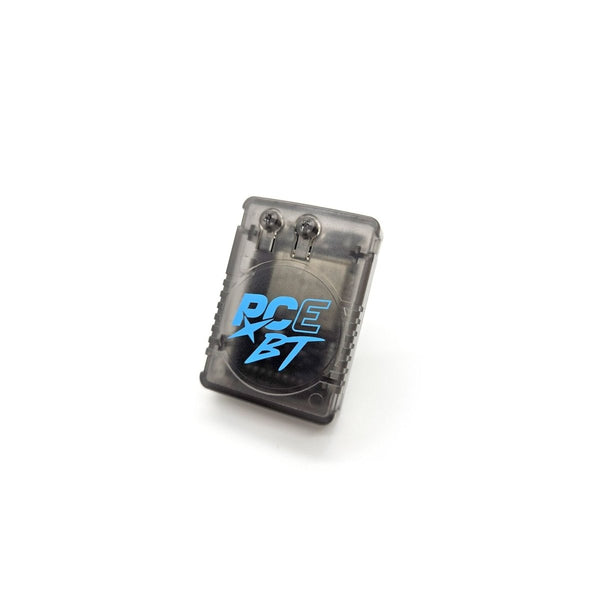 PCE BT Bluetooth controller adapter for NEC PC Engine - CoreGrafx style Blue & Smoke black | Humble Bazooka