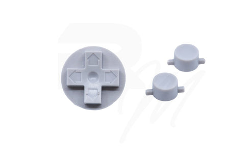 NES Style Button set for Nintendo Game Boy DMG-01 original console - Game Boy Light Grey | Retro Modding