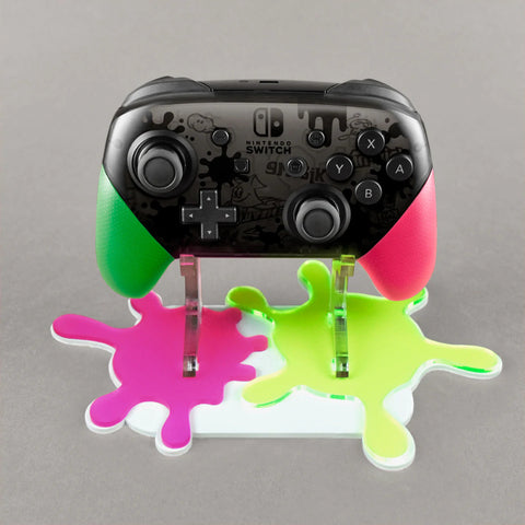Display stand for Nintendo Switch Pro controller - Splatoon 2 Edition | Rose Colored Gaming