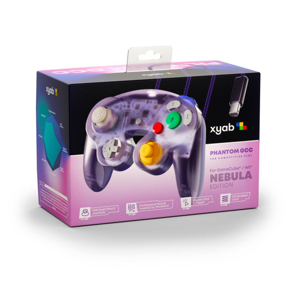 Phantom GCC V2 wired controller for Nintendo GameCube (PhobGCC) - Nebula Edition | XYAB - 2