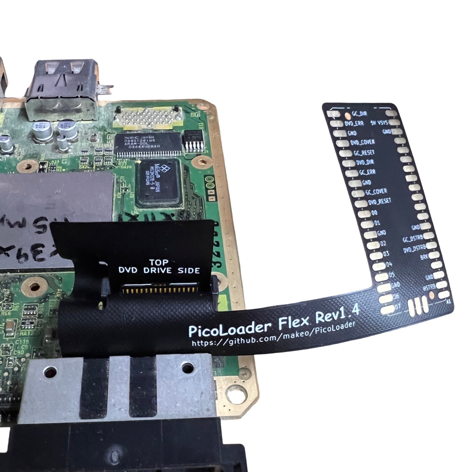 PicoLoader ODE Picoboot style flex cable, diode and mounting bracket kit for Nintendo GameCube Rev 1.4 | ZedLabz - 7