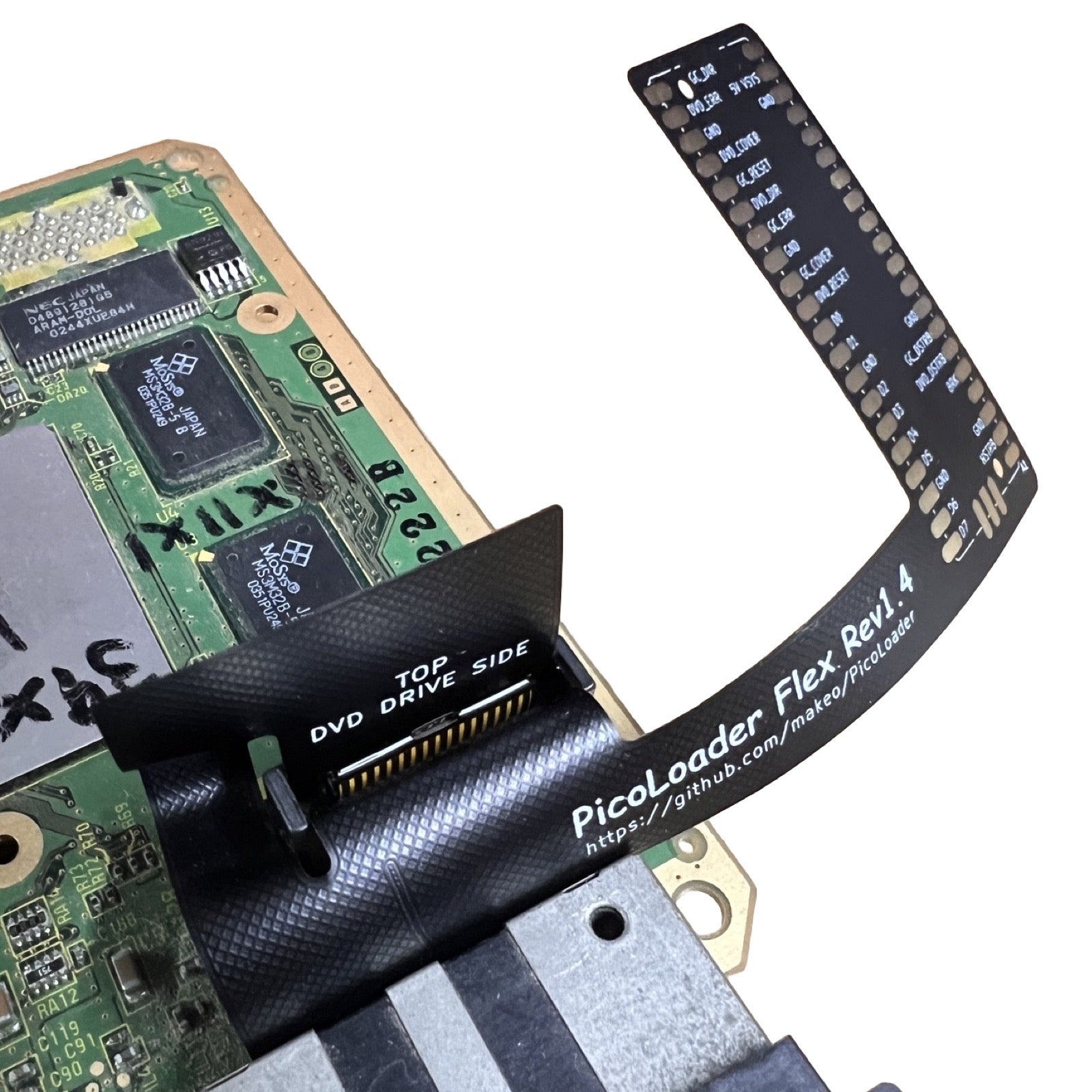 PicoLoader ODE Picoboot style flex cable, diode and mounting bracket kit for Nintendo GameCube Rev 1.4 | ZedLabz - 8