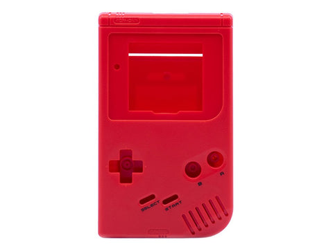 Front & Back housing shell for Nintendo Game Boy DMG-01 Original console - Super Famicom Red | Retro Modding