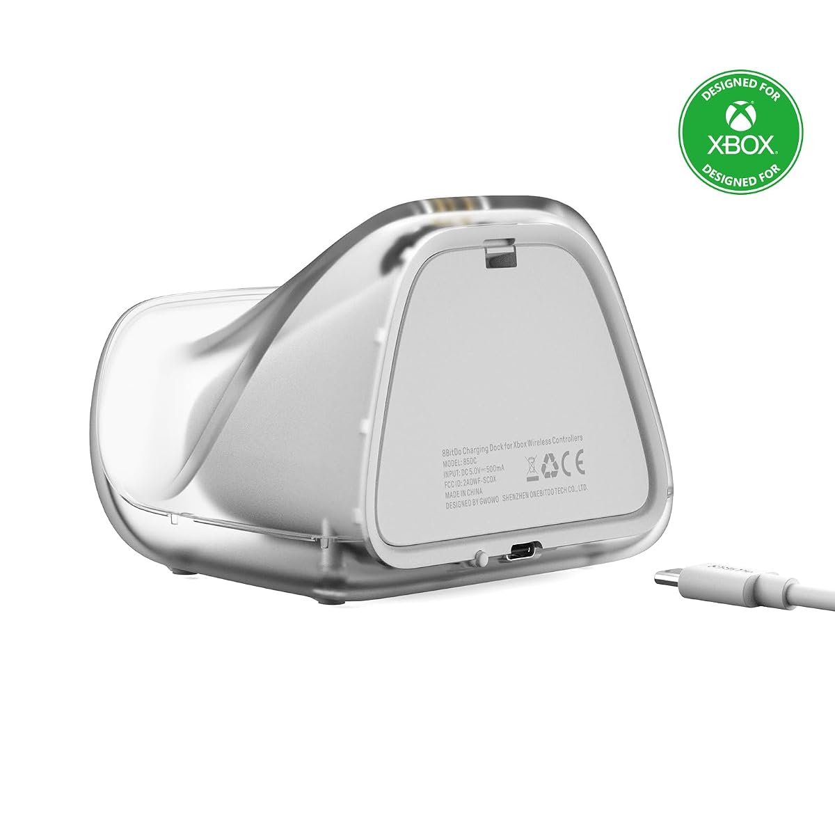 Solo Charging Dock for Xbox wireless controllers with battery pack - officially licensed - White | 8BitDo