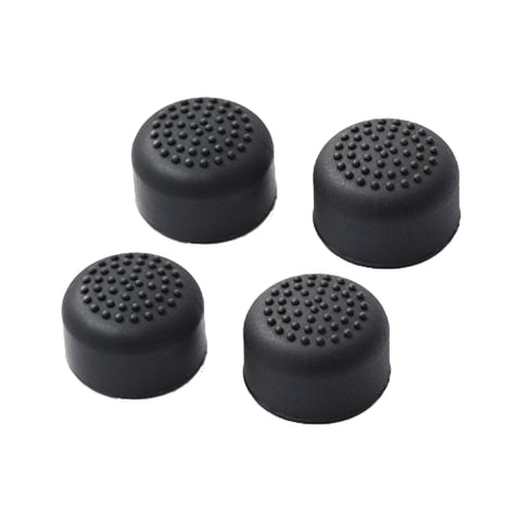 ZedLabz silicone dotted grip thumb stick extender caps for Nintendo Switch joy-con controllers - 4 pack black