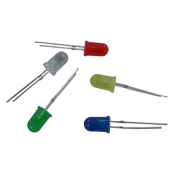 Power LED lights for Sega Dreamcast console 5mm Emitting Diode - 5 pack Yellow Red Clear Blue Green | ZedLabz