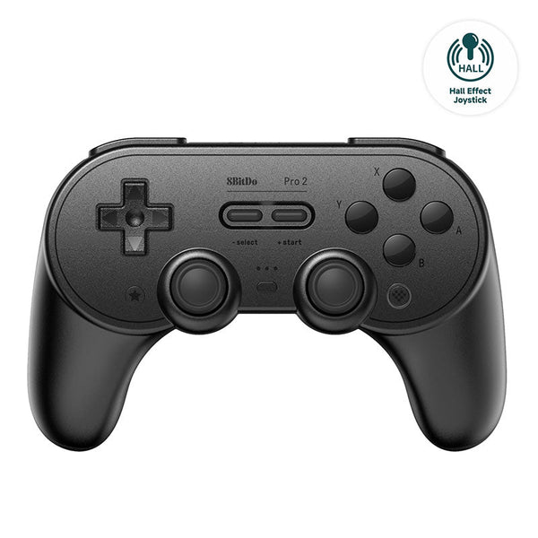 Pro 2 Bluetooth controller with Hall Effect sticks for Switch, Windows, macOS, Android & Steam Deck - Black Edition | 8BitDo - 1