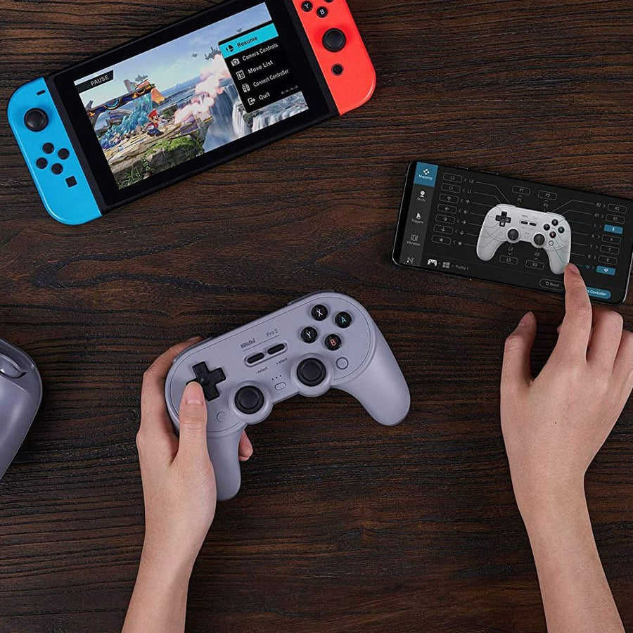 Pro2 Serial Controller Pro 2 Controller for Switch, PC, MacOS, Steam deck, Android, Pi - Grey ...