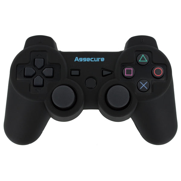 Protective case for Sony PS3 controller pro silicone gel skin cover grip - Black | ZedLabz