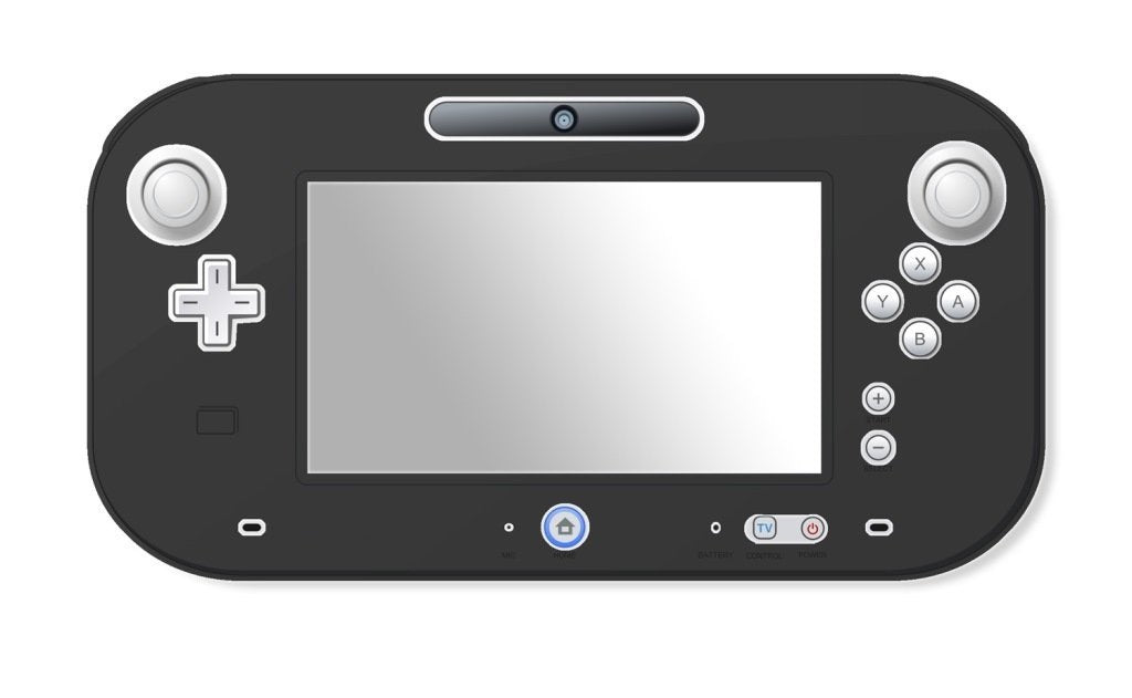 Protective case for Wii U gamepad Nintendo silicone cover - smoke black | ZedLabz - 1
