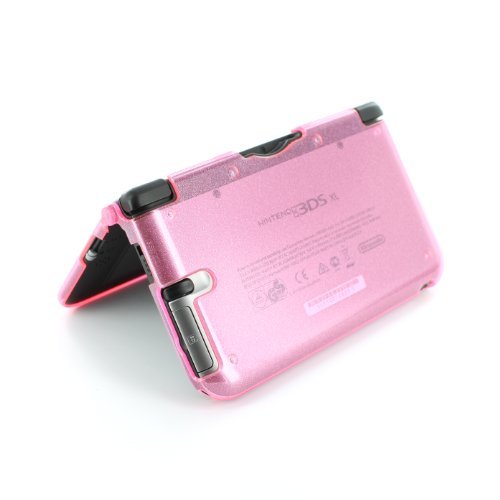 Protective cover for Nintendo 3DS XL (Old 2012 model) console polycarbonate crystal hard case shell armour - Pink Glitter | ZedLabz - 6