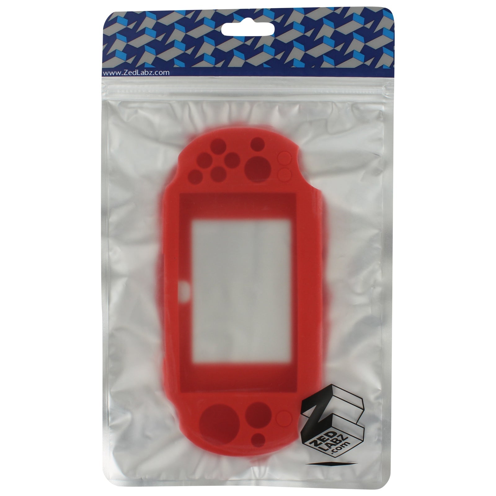 Protective cover for Sony PS Vita 2000 Slim console SC - 1 soft silicone skin bumper case - Red | ZedLabz - 5
