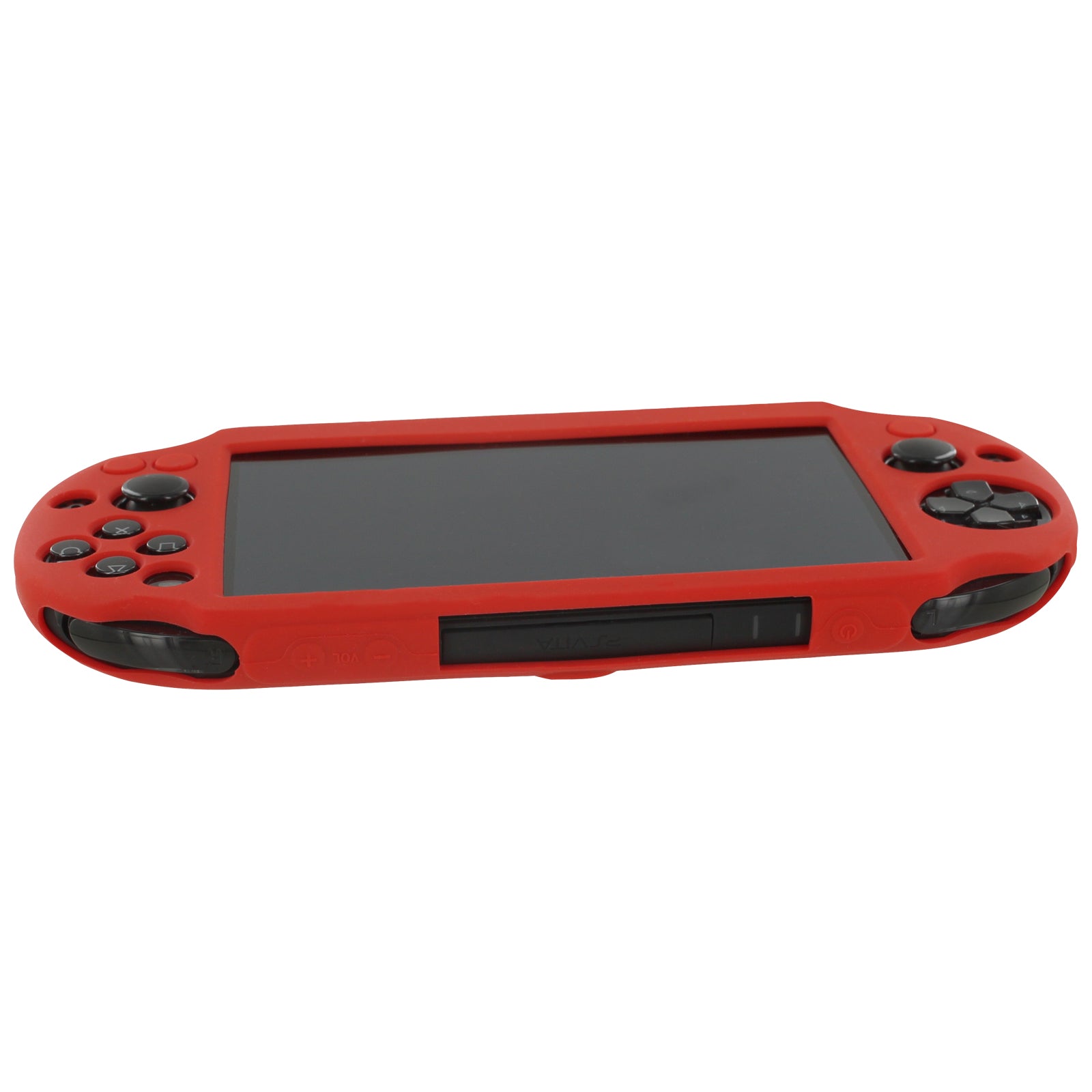 Protective cover for Sony PS Vita 2000 Slim console SC - 1 soft silicone skin bumper case - Red | ZedLabz - 4