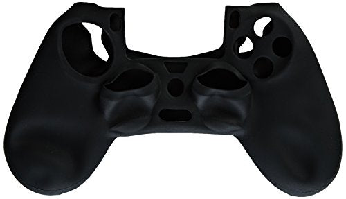 Protective cover for Sony PS4 controller silicone rubber skin grip with ribbed handle - Black | ZedLabz - 3