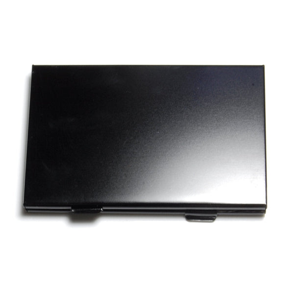 Protective holder for SD SDHC memory card case Aluminium Metal - Black | ZedLabz