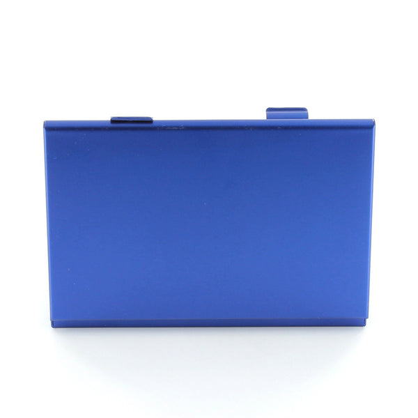 Protective holder for SD SDHC memory card case Aluminium Metal - Blue | ZedLabz
