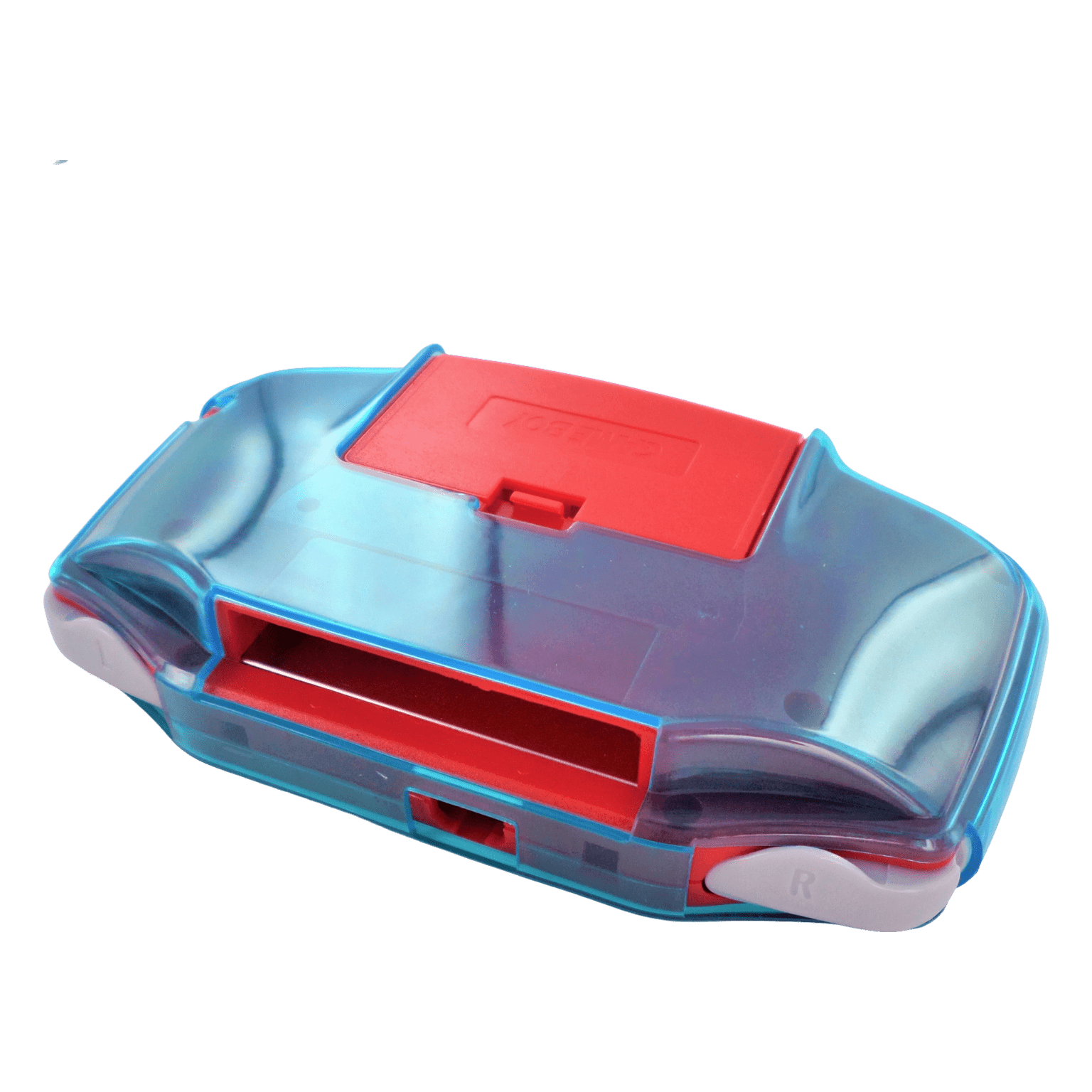 Protective TPU case for Nintendo Game Boy Advance Console - Clear Blue | ZedLabz - 3