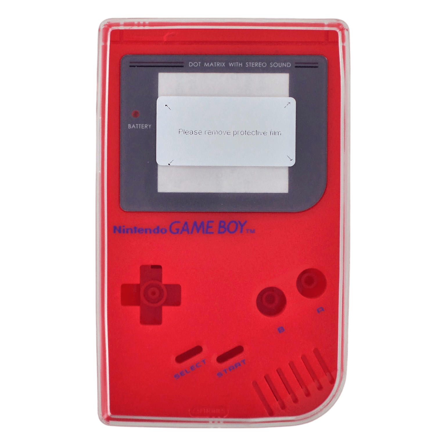 Protective TPU case for Nintendo Game Boy DMG - 01 Console - Clear | ZedLabz - 2
