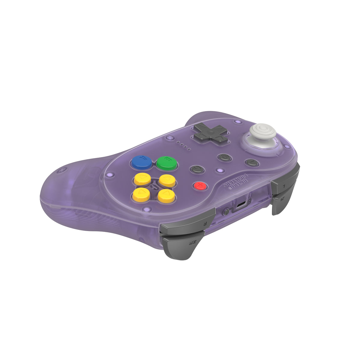 Brawler64 Pro wireless controller for Nintendo 64 N64, Swicth, Switch 2, PC gamepad - Atomic Purple | Retro Fighters