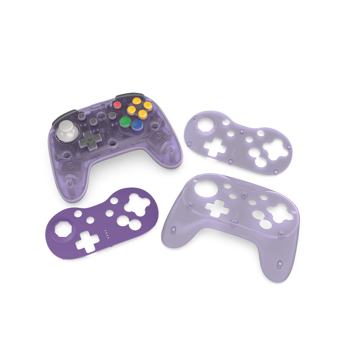 Brawler64 Pro wireless controller for Nintendo 64 N64, Swicth, Switch 2, PC gamepad - Atomic Purple | Retro Fighters