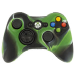ZedLabz soft silicone rubber skin grip cover case for Microsoft Xbox 360 controller - camo green