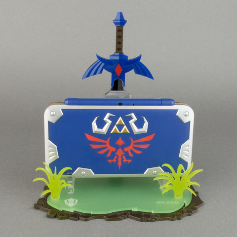 Display stand for Nintendo 2DS XL console - Hylian Shield Edition | Rose Colored Gaming